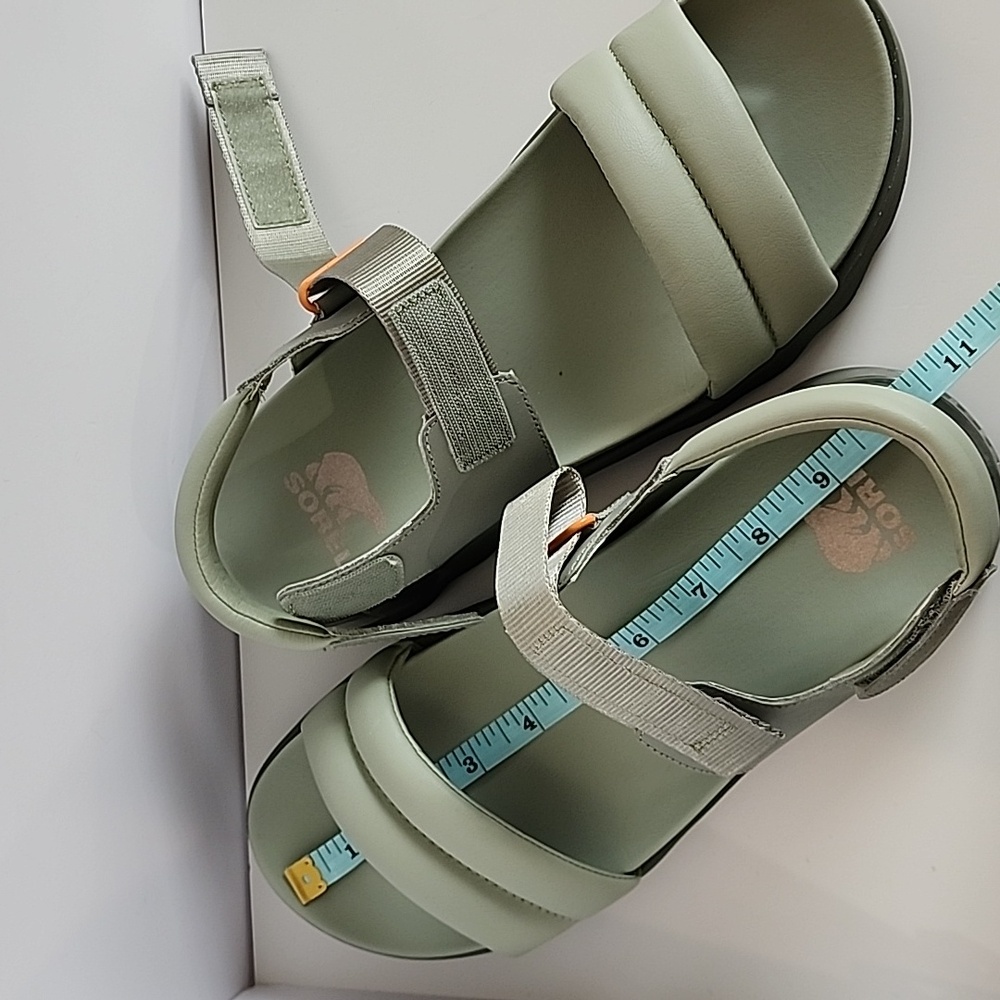 Sorel Safari Stone Green Strappy Sandals - Picture 8 of 11